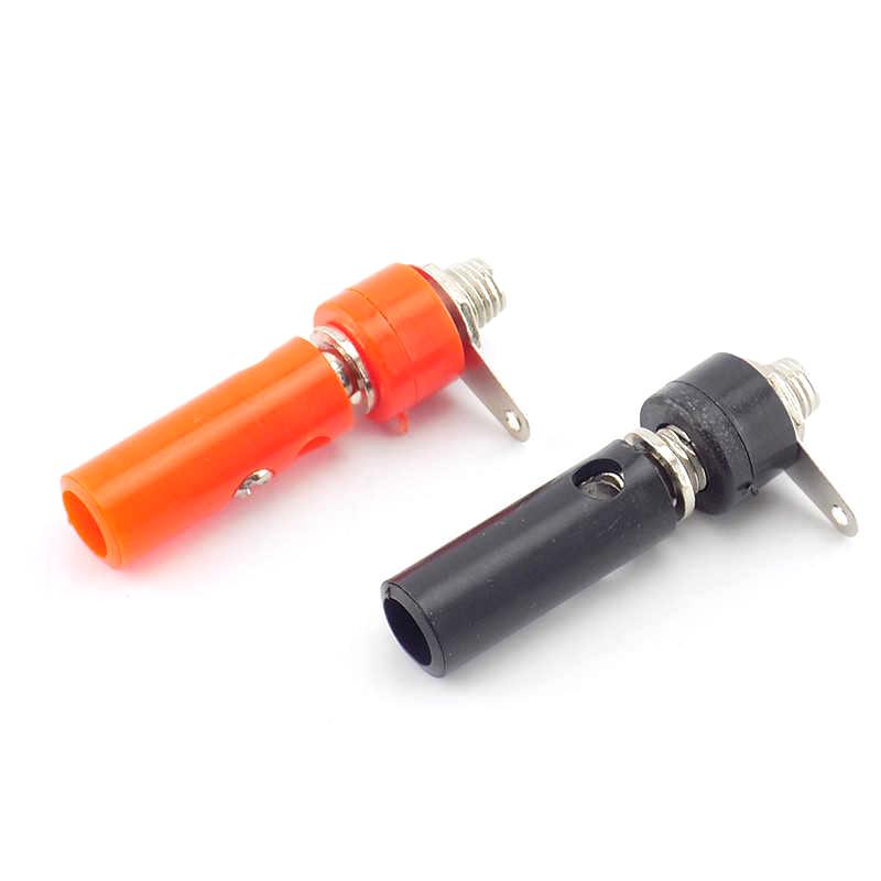 4mm Banana Plug+Socket Connectors For Speaker Wire Pin DIY Tester Instrument Terminal
