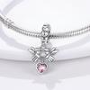 925 Silver Valentine's Day Love Pink Series Beads Suitable For Pan Bracelet Diy Anniversary Jewelry Gift