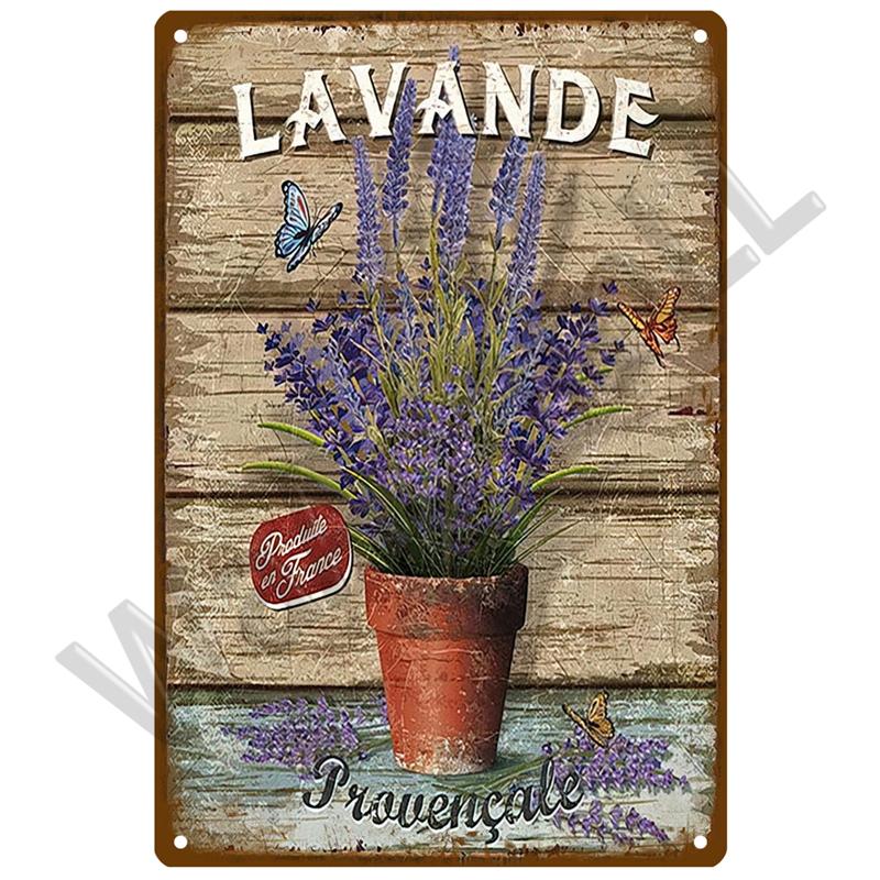 Ретро садовая жестяная вывеска, винтажный настенный плакат, металлический знак, декоративная настенная тарелка, цветочная табличка, металлический винтажный декор, аксессуары