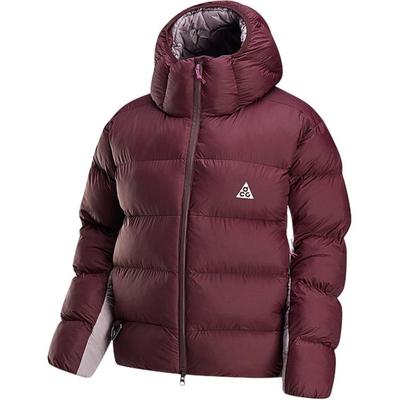 Теплая стеганая куртка с капюшоном и молнией серии ACG PrimaLoft Color Block, женские куртки красного цвета FZ6762-652