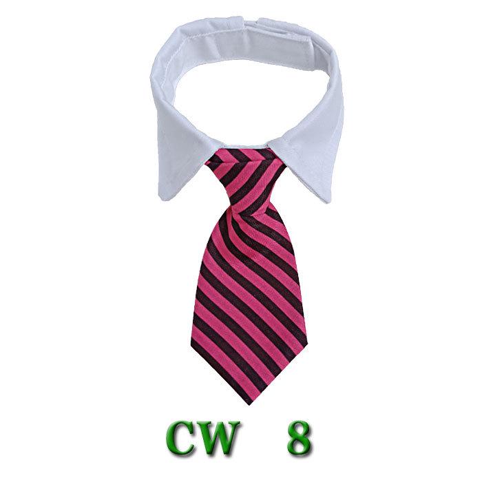 Полосатый ошейник-бабочка и шарф для собак