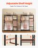 VEVOR Clothing Garment Rack, Heavy Duty Clothes Rack, 6 Adjustable Tiers Clothes Racks with Steel Frame