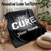 The Cure Custom Flannel Throw Blanket Print Your Name Text Soft Warm Blanket Holiday Present