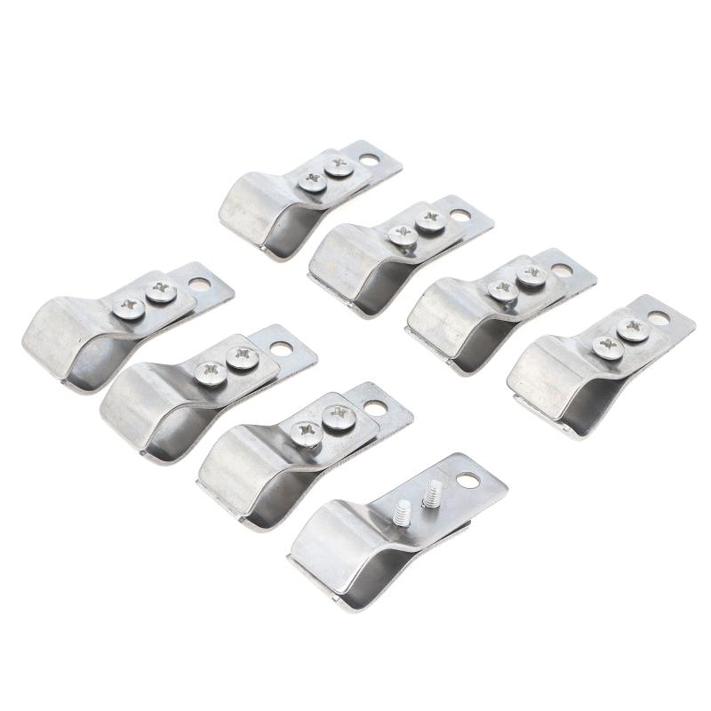 4/8Pcs Small Adjustable Curtain Pulley Clamps Heavy Duty Window Roller Shade Hinge Accessories for Home DIY Curtain Repair