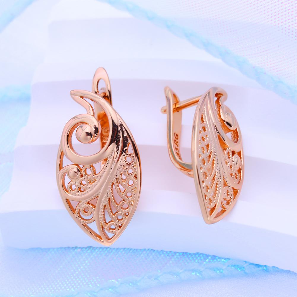 KNIKOO Серьги-клипсы для женщин, полые модные длинные серьги-капли, ювелирные изделия для свадебной вечеринки, подарки