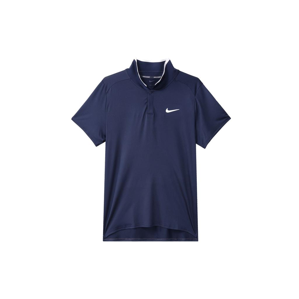 Nike Мужская рубашка-поло Court Advantage Dri-FIT Color Block, цвет обсидиан FD5318-451
