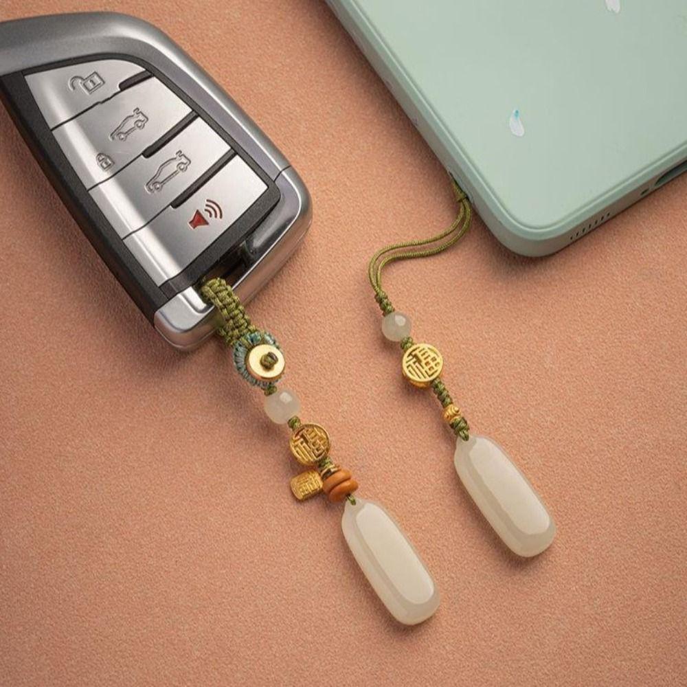 Tranquility Car Key Ring Natural Mobile Phone Chain Fashionable Key Pendants Male