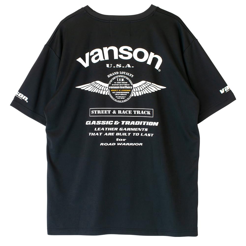 Vanson Streetwear Сетчатая футболка, Черный
