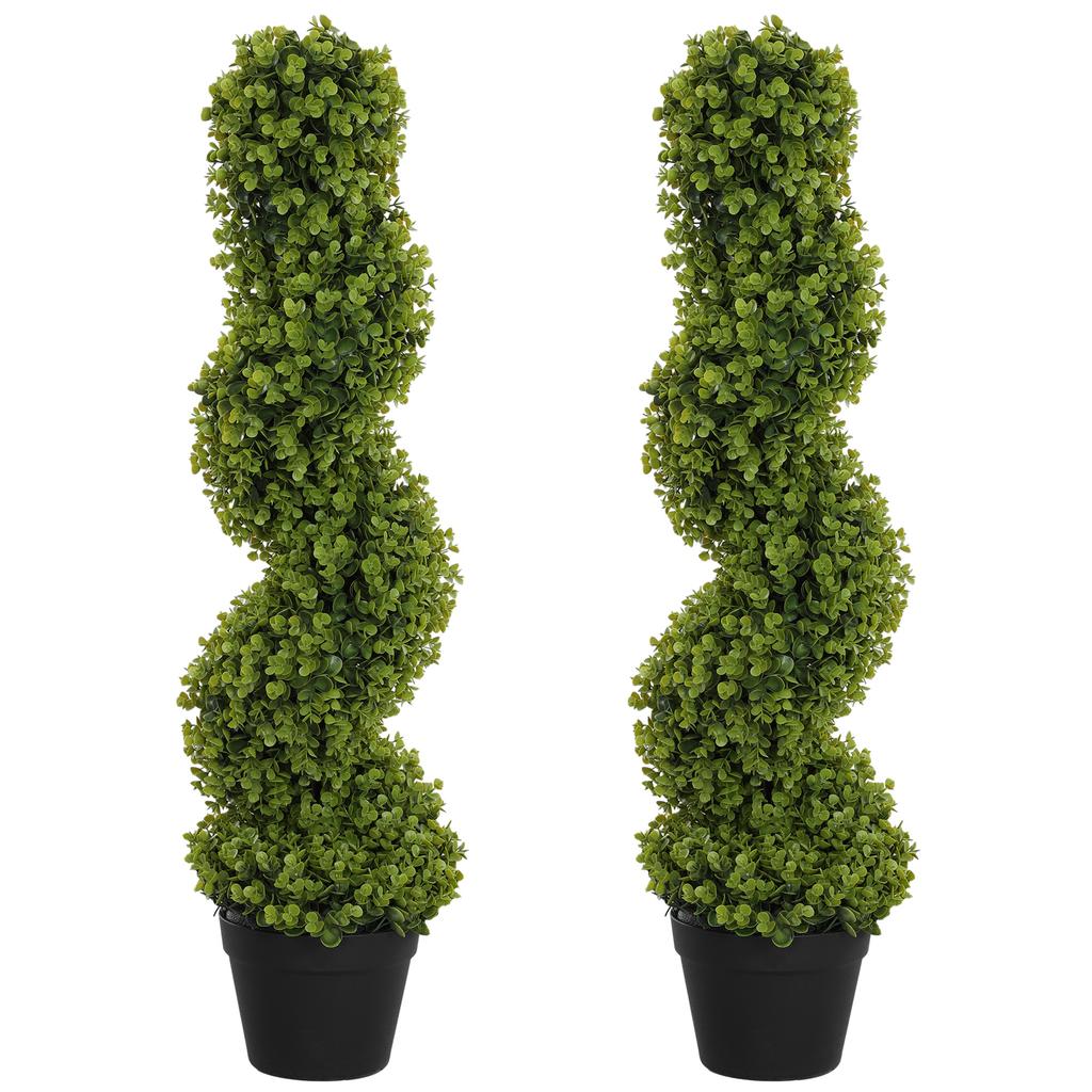 2-Piece Decorative Plant Set, Artificial Potted Plants, Artificial Plants for Home, Indoor, Outdoor, 90 cm, Green