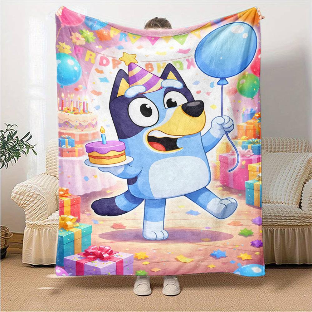 Bluey Blanket Durable Comfort Perfect for Office Chair Chair Bed for All Occasions Warmthful Decor Ideal Gift For Birthday Valentine'S Day