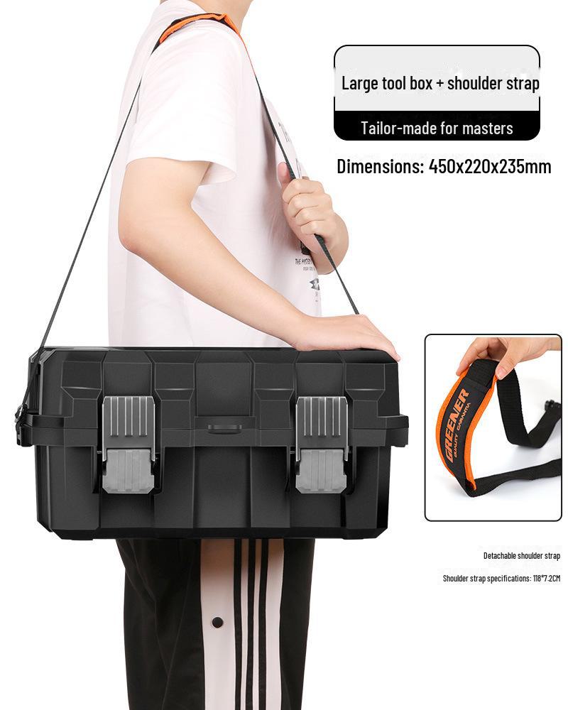 Зеленый Лес Портативный Складной Пластиковый Ящик для Инструментов для Электриков