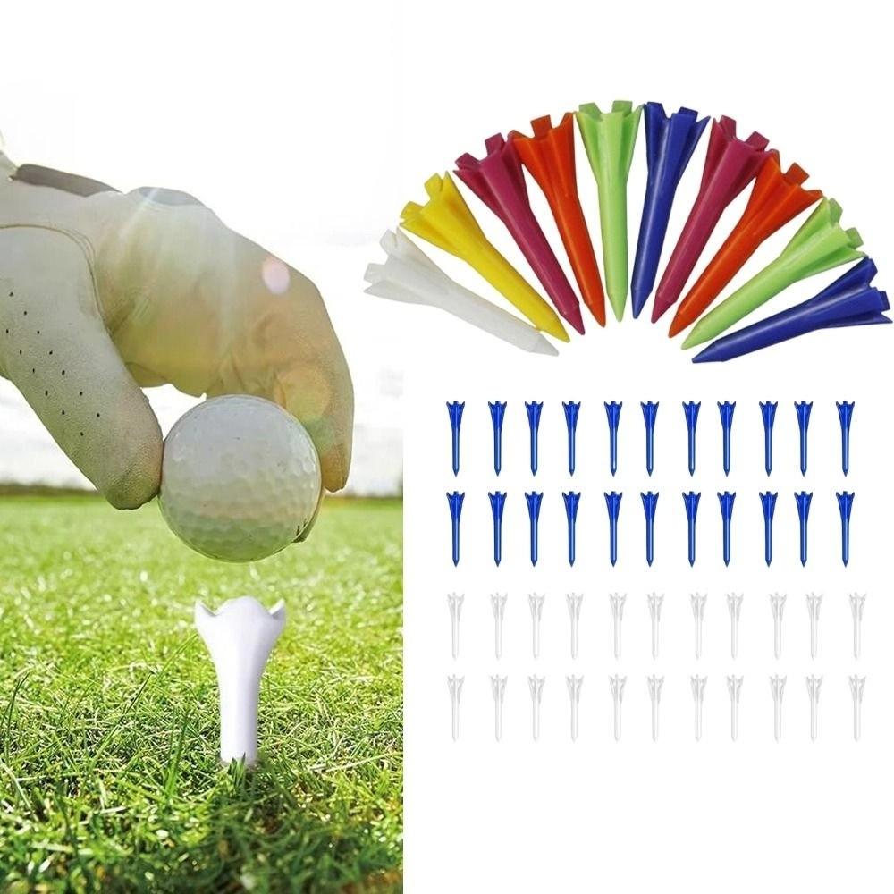 100Pcs Plastic Golf Tee Set Improved Durability Golf Seats Golf Ball Holder  Golf Accessories
