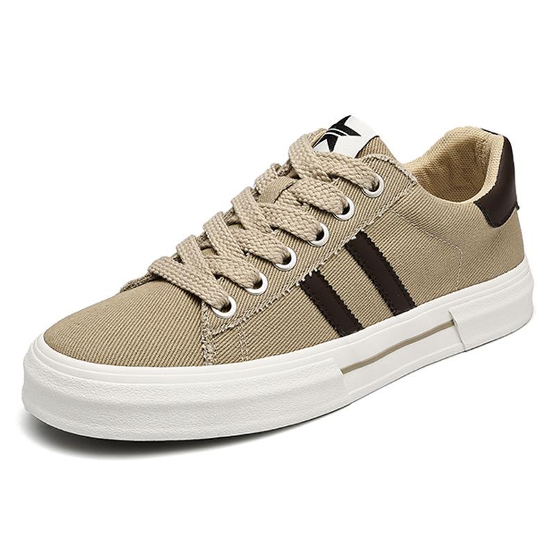 New Spring Mens Shoes Korean Niche Design Versatile Men's Canvas Shoes Light Luxury Highend Laceup Shoes