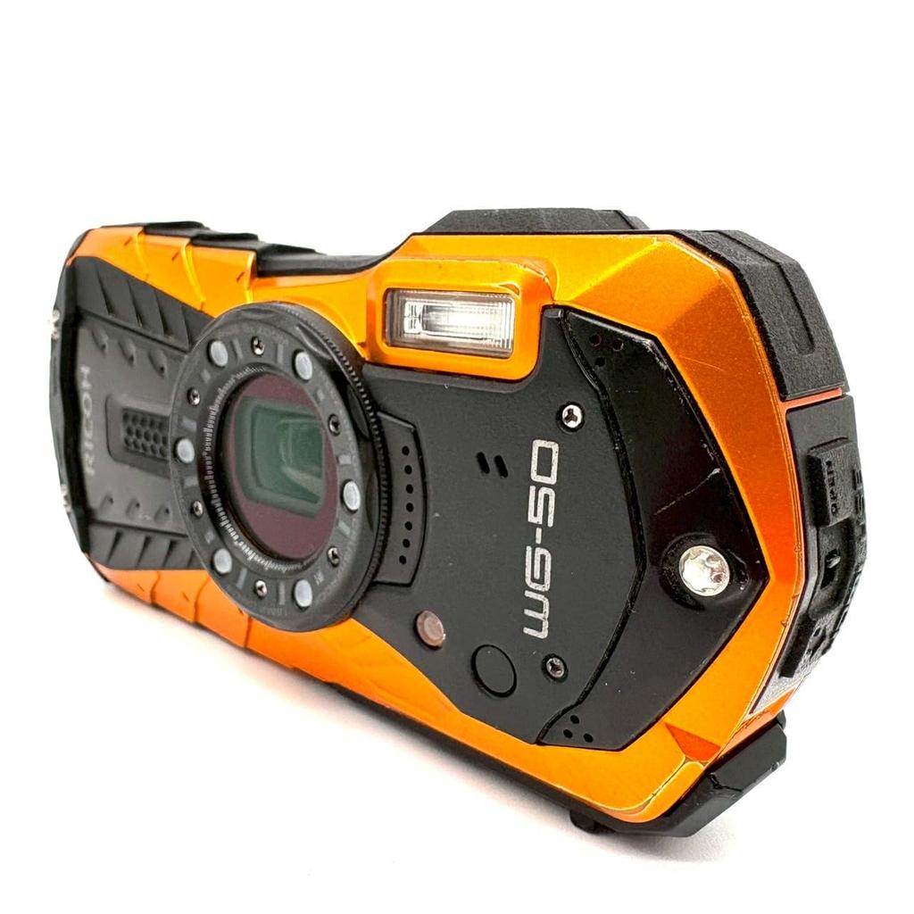 RICOH Waterproof Digital Waterproof To Shockproof To To RICOH OR 04581 WG-50 Camera, Orange, 14m, 1.6m, Cold-resistant -10°C, WG-50