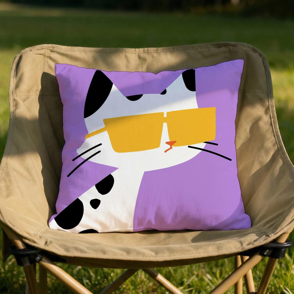 Cartoon Animal Cute Cushion Cover Soft Reversible  Durable Pillow Cover  MultiScene Use for Home  Car Daily Comfort
