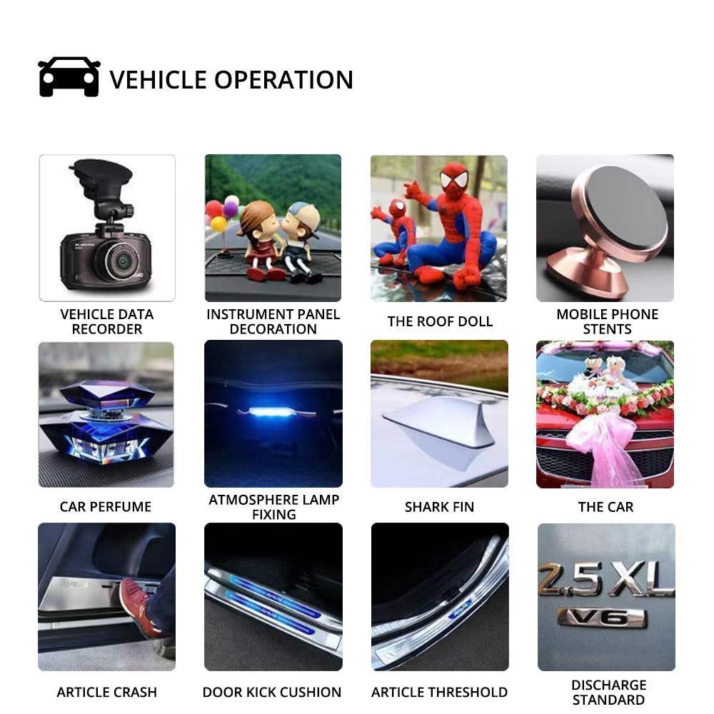 Новый двухсторонний скотч Nano Tracsless, прозрачный, многоразовый, прочный, водонепроницаемый, устойчивый к воздействию тепла, очищаемый, специальный для автомобилей