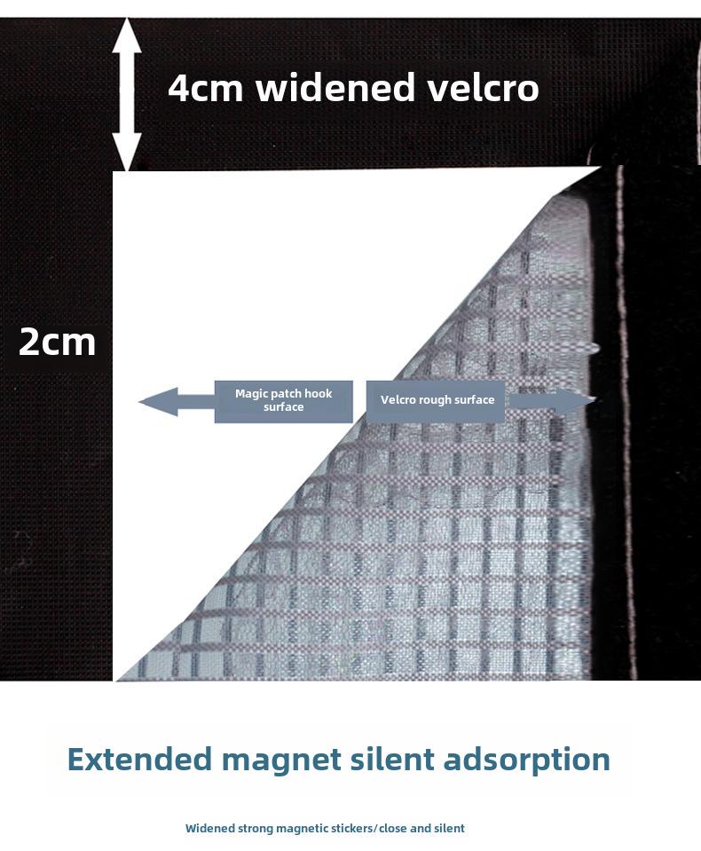 Магнитная москитная штора, открывающаяся вбок — сетка на липучке без сверления для спальни, самозакрывающаяся защита от мух и насекомых.