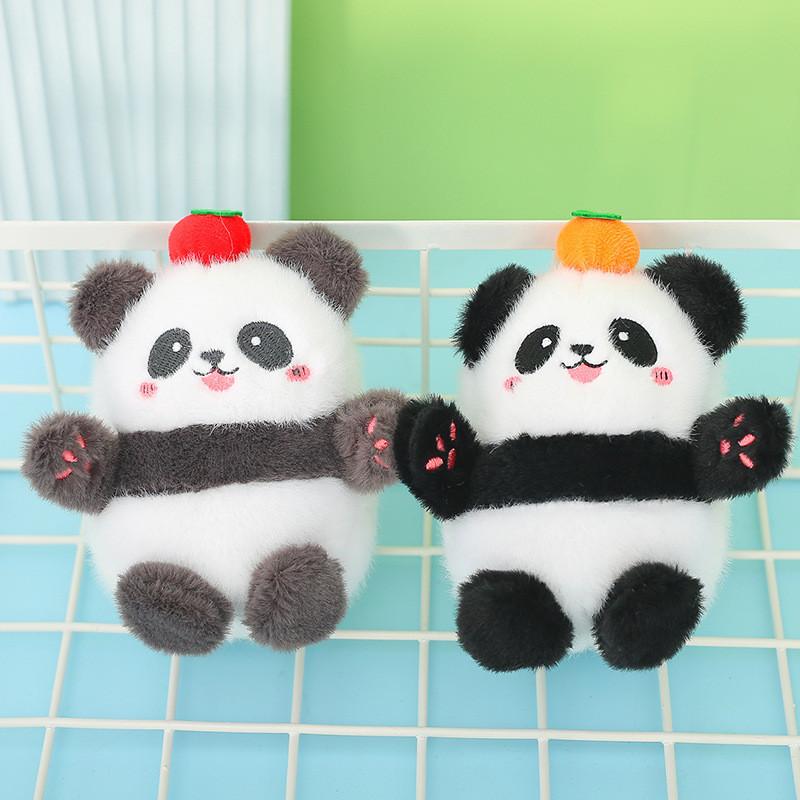 Delightful Stuffed Panda Keychain Plush Bag Charm With Soft Pp Cotton Filling