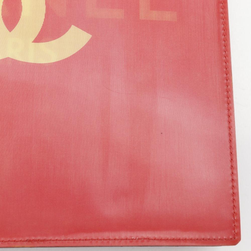 CHANEL Hologram Chain Shoulder Shoulder Bag COCO Mark Red Plastics Women Used