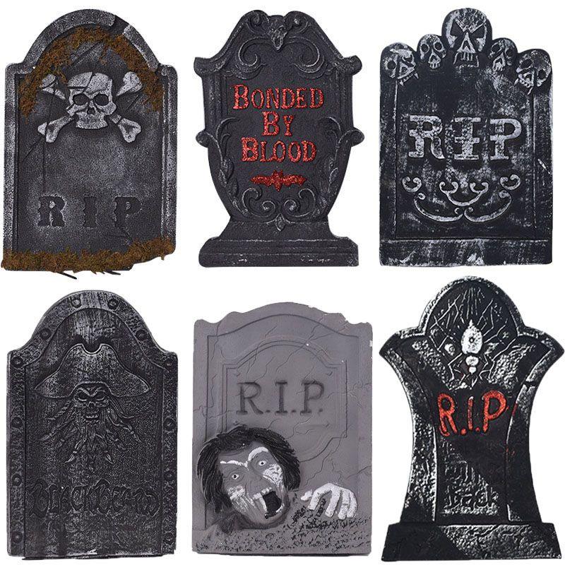 Exciting Halloween Tombstone Foam Decoration For Haunted House And Graveyard