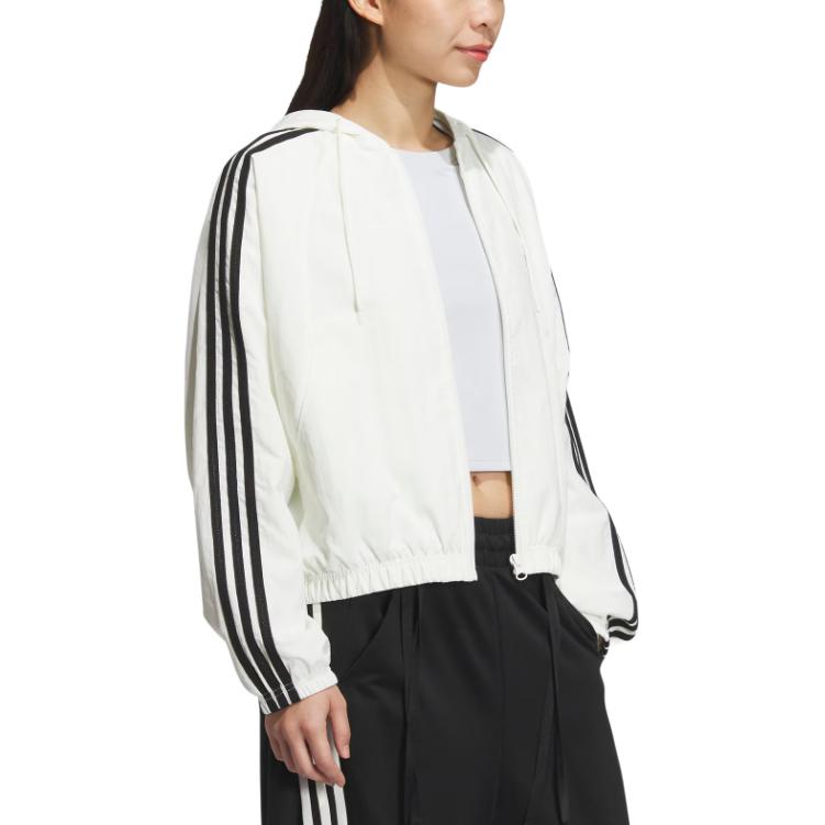 adidas Женская куртка 3 полоски Белая JW4644