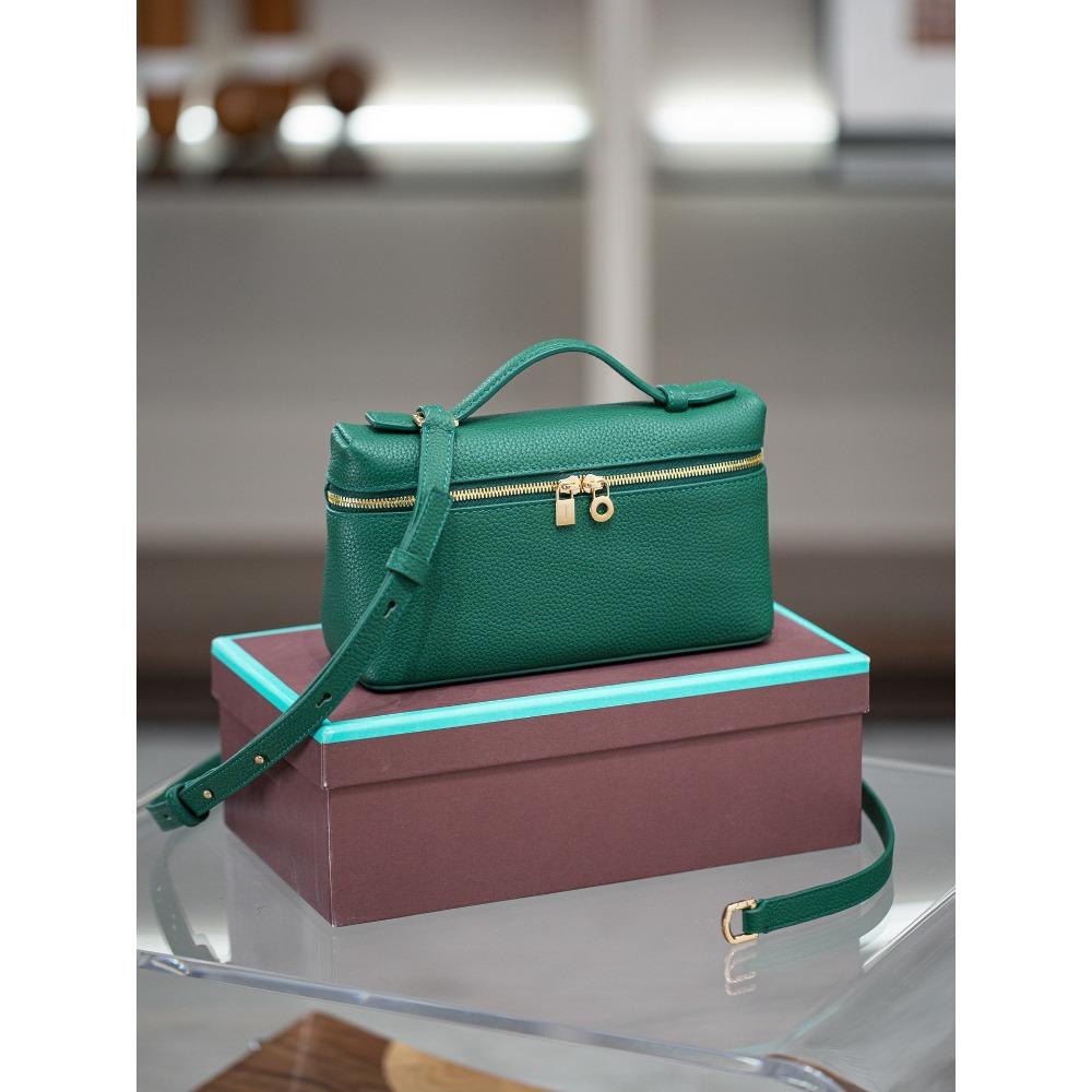 2025 Маленькая сумка-ланч-бокс, сумка из высококачественной кожи, женская сумка через плечо, универсальная для женщин