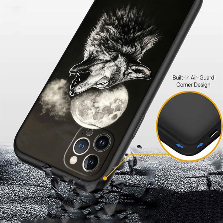 LO7 Animal Wolf Soft Shell Phone Case for Samsung Galaxy Note 10 20 S23 S24 S25 Ultra FE Plus Edge Lite A02S A35 A07 A17