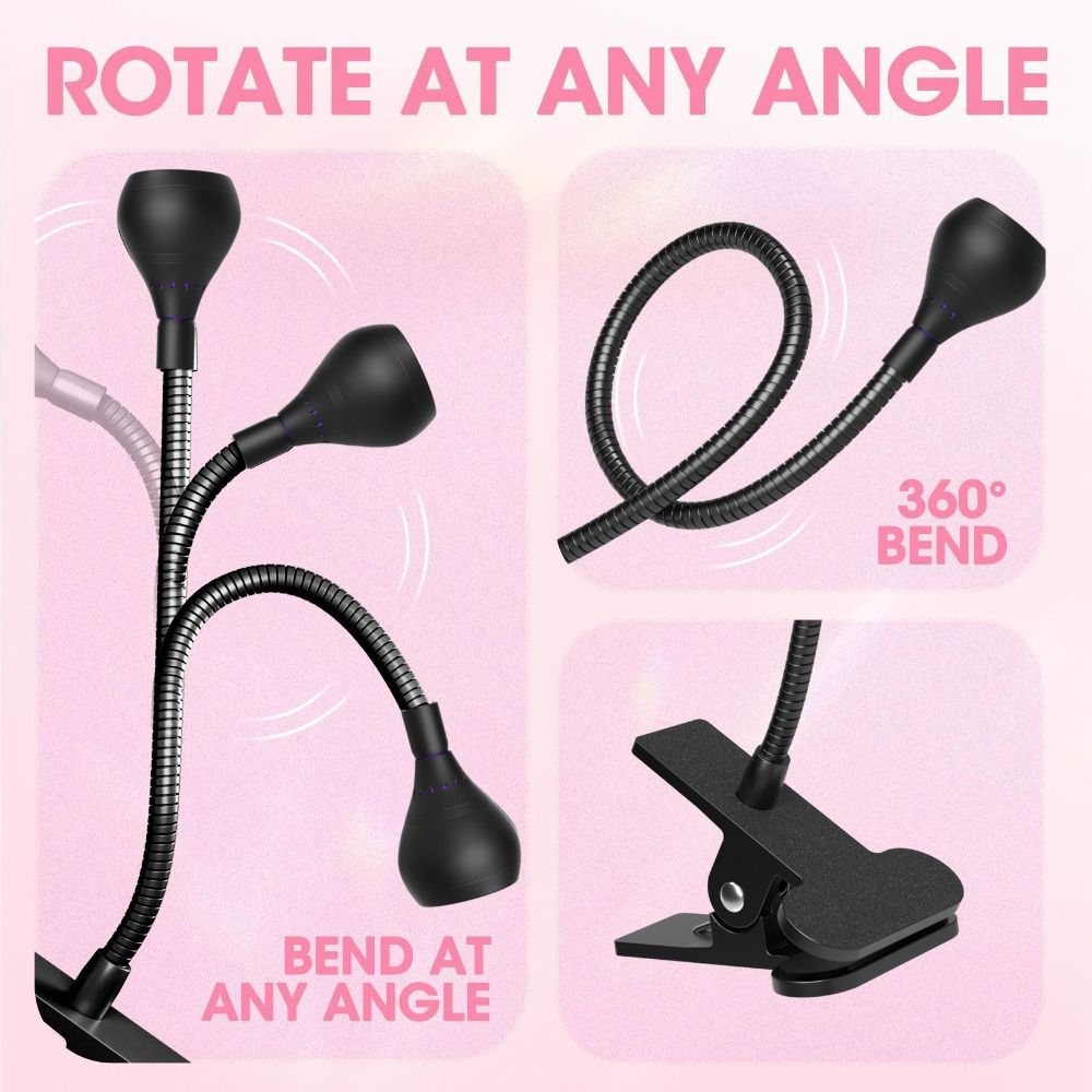 Clip-on UV Nail Lamp USB Manicure Salon Tools New Nail Dryer Light For Gel Nails