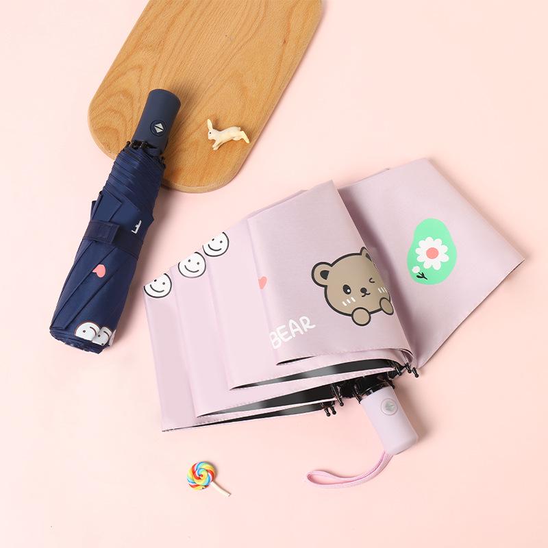 8-спицевый складной автоматический зонт, устойчивый к УФ-излучению, для использования в любую погоду