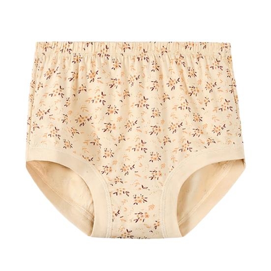 Women's Cotton Underwear High Waisted Granny Panties Soft Full Coverage Briefs for Middle-Aged And Elderly Women