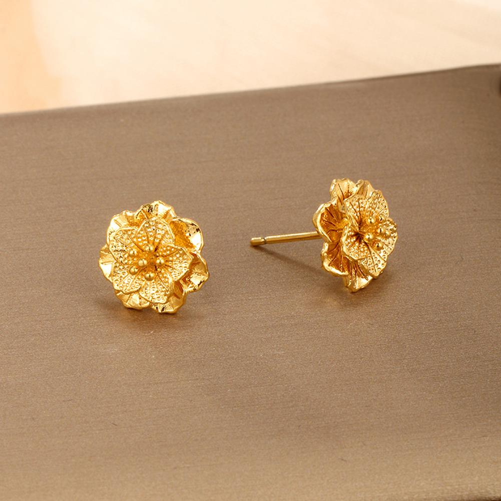 Винтажные серьги Цветы Серьги-пусеты для девочки Простые украшения Модные Классические серьги Ювелирные изделия Подарки для вечеринки