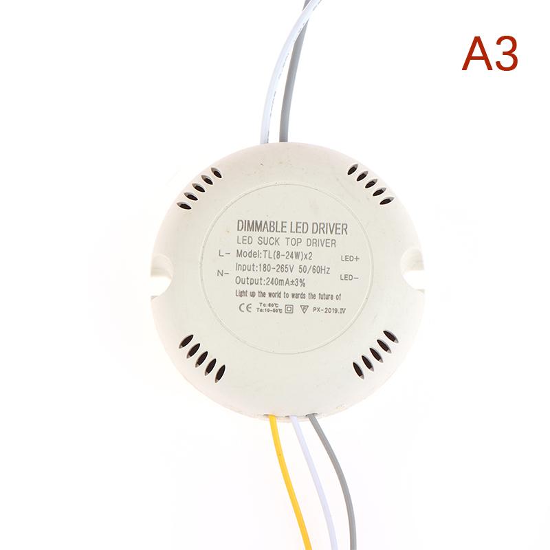 LED Driver Current 240-300mA 8-24W, 25-36W SMD PCB Light Ceiling Power Supply Double Color 3Pin Lighting Transformers AC176-265V