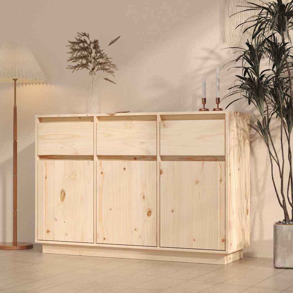 Vidaxl Szafka, 110X34X75 Cm, Lite Drewno Sosnowe