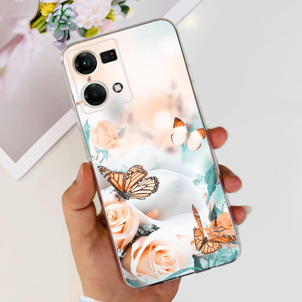 Чехол для Oppo Reno7 4G CPH2363 Oppo Reno7 Lite 7Z Красивый Рисованный Чехол Мягкий ТПУ Чехол для Телефона Для Oppo Reno 7 5G 7Pro Задняя Крышка