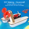 1 Set DIY Wind Powered Boat Model Kit Handmade Wooden Puzzle Hovership
