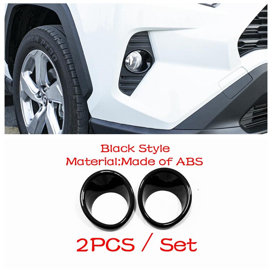 Car Front Fog Lights Foglight Lamps Chrome Cover Trim For TOYOTA RAV4 RAV 4 XA50  - 2024 Protection Exterior Accessories