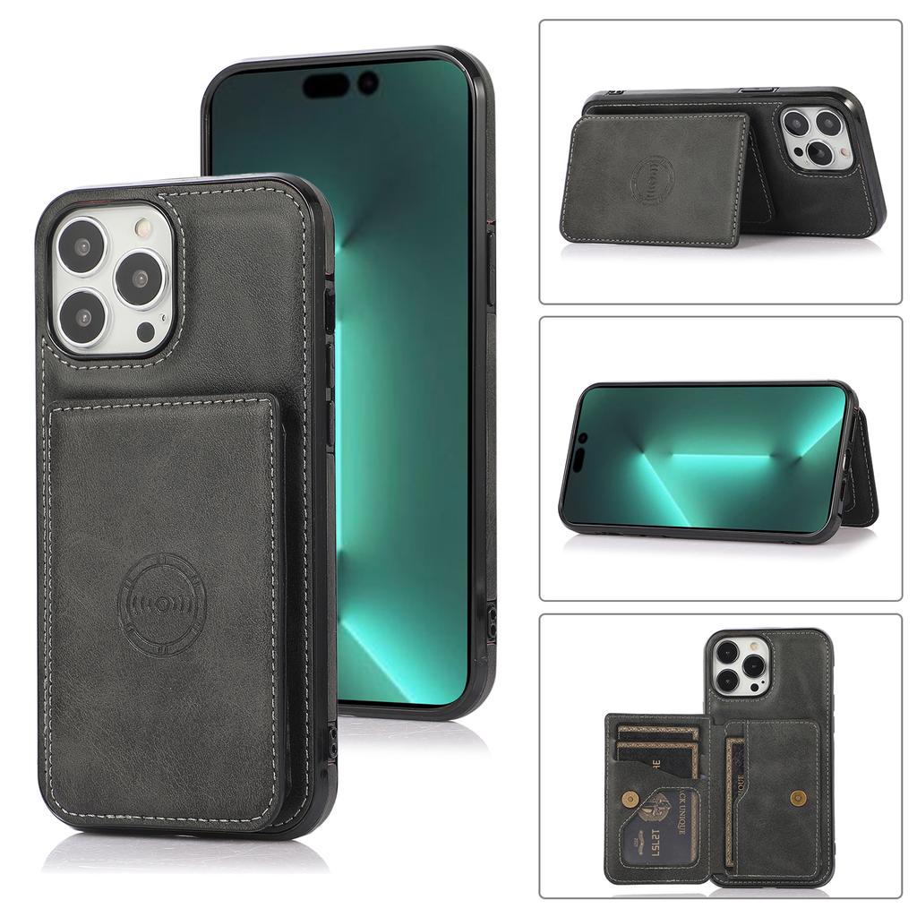 Magnetic Flip Wallet Stand Leather Case for Samsung S25 S24 S23 S22 S21 S20 Ultra Plus FE A16 A56 A15 A55 A54 iPhone 16 15 14 Plus 13 12 11 Pro Max