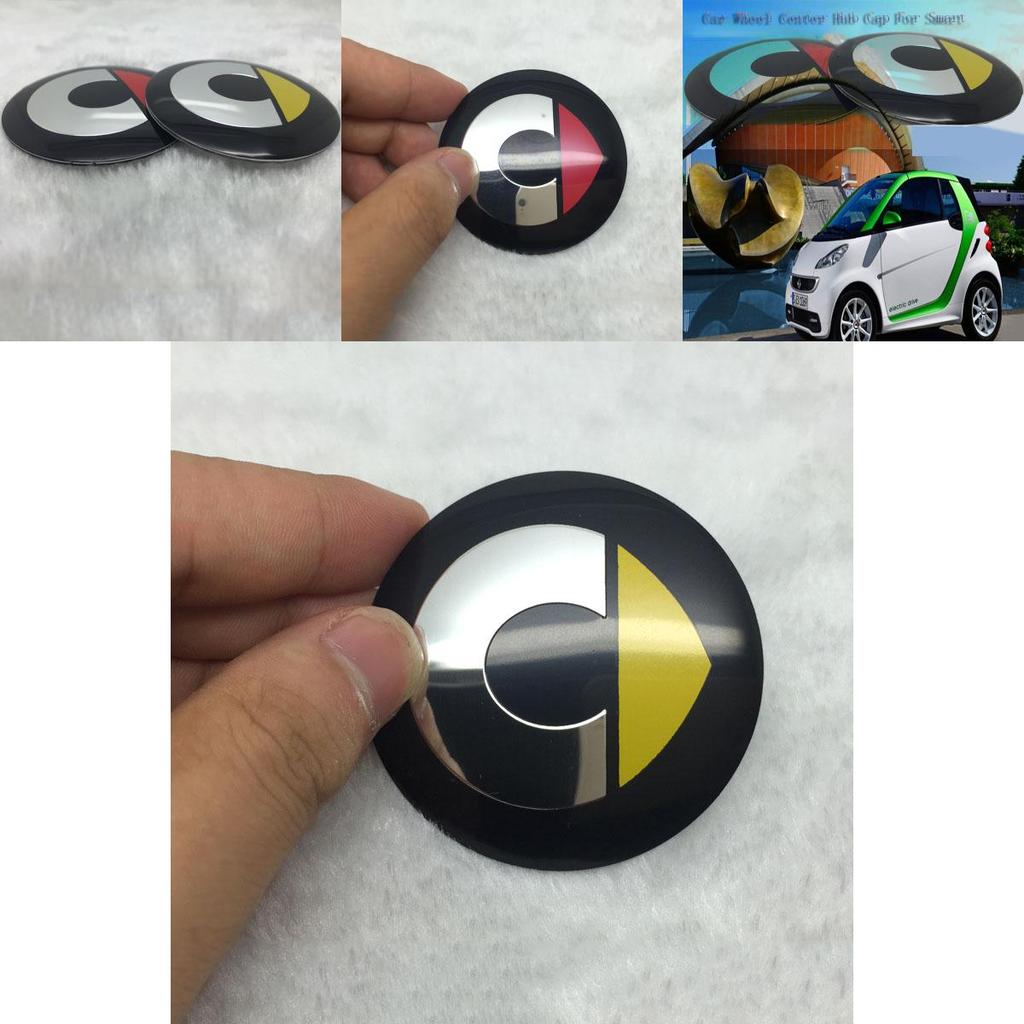 4pcs Car 565mm Styling Aluminum Car Wheel Center Hub Cap Stickers Smart For