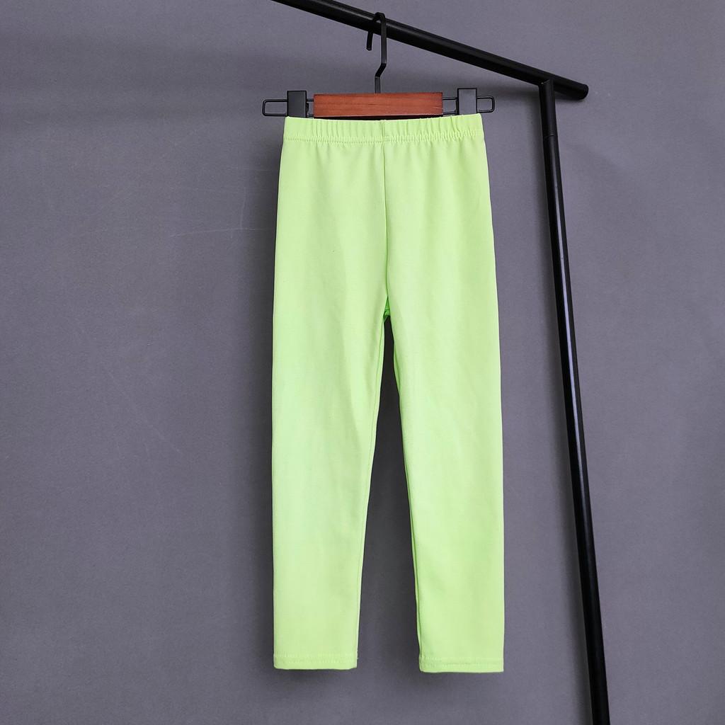 Childrens Summer Candy Color Casual Pants With Viscose Fiber For Girls Comfort