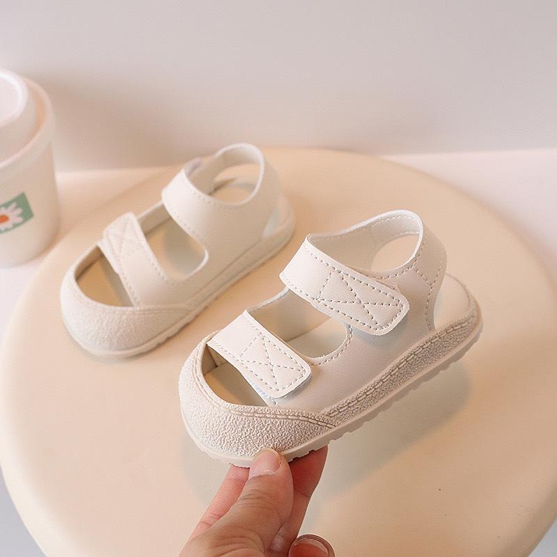 Summer Baby Soft Sole Walking Sandals, Closed-Toe Anti-Collision Beach Shoes for Infant Boys Girls