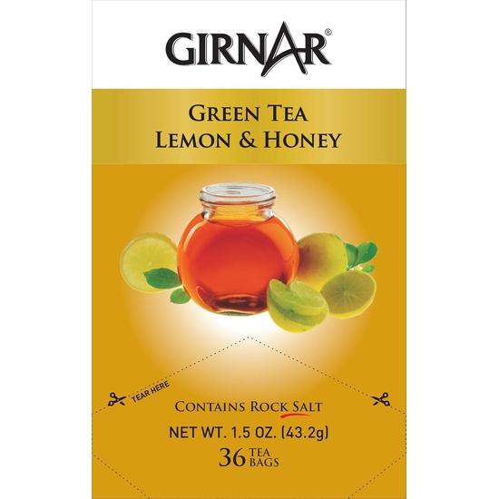 Зеленый чай Girnar с лимоном и медом (36 чайных пакетиков)