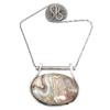Crazy Lace Necklace Agate Gemstone Pendant Silver Natural Jewelry Jewelry