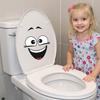 Cartoon Funny Smile Face Trash Can Sticker Self-Adhesive Waterproof Removable for Home Kitchen Bathroom Decorative Decal Gift