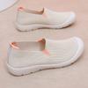 Women's Casual Walking Flats Shoes Non-Slip Lightweight Knitted Sneakers for Women Breathable Running Shoes Comfortable Platform Loafer Workout Shoes