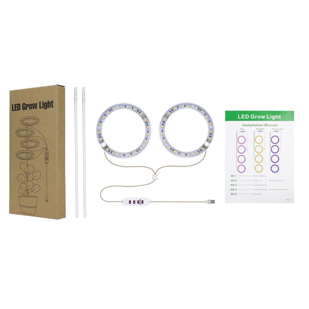 USB Plant Grow Light With Circular Memory Timing Function 8H 12H 16H Timer Modes For Indoor Plant