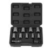 Nut Extractor Set 9PCS Bolt Remover with 3/8 Inch Driver and Hex Adapter for Stripped Rusted Damaged