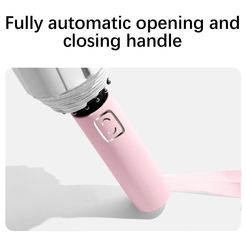 20 Bone Automatic Gradient Color Umbrella for Men Women Large 3 Fold Windproof,Waterproof Sunshade Sun UV Protection Umbrellas