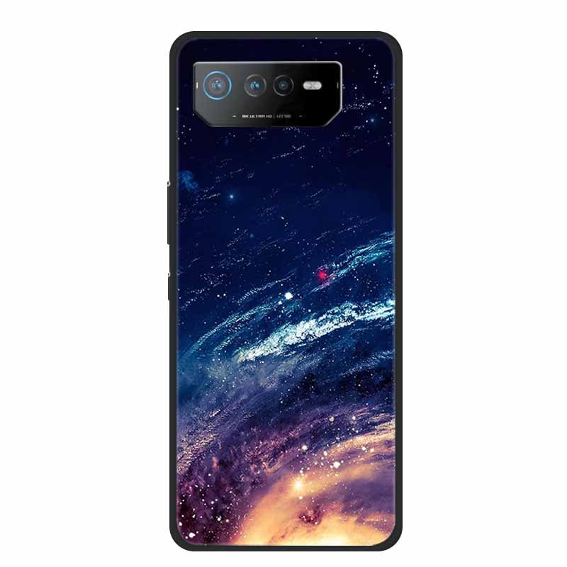 Чехол для телефона Asus ROG Phone 6D Ultimate Задняя крышка Черный ТПУ Силикон Мягкий Чехол Для Asus ROG Phone 6 Pro Чехол Phone6 Pro