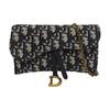 [Б/у] Плечевой ремень Saddle Series Oblique Monogram Chain с держателем для карт, два в одном - в очень хорошем состоянии #SRGZQC