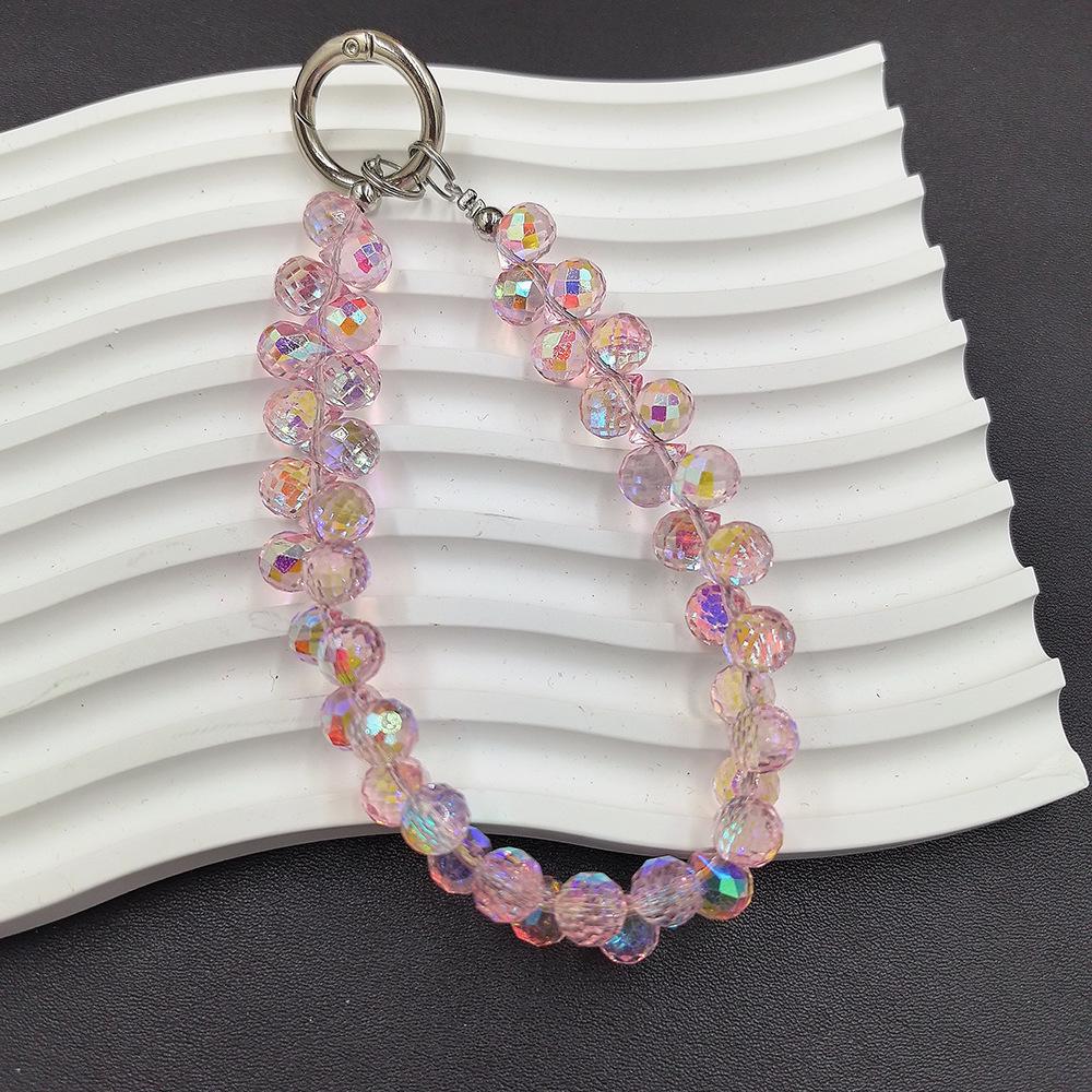 Легкий роскошный многоцветный клубничный хрустальный каплевидный кулон с бусинами чехол для телефона с ремешком